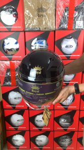 Mũ Bảo Hiểm 3/4 2 kính nón bảo hiểm 3/4 Royal m268 2 kính dán tem Y15ZR ( tặng kèm khăn trùm + túi đựng)