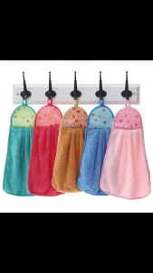 TKVT2KL16 -Khăn Lau Tay Có Móc Treo Dùng Trong Nhà Bếp Khăn Lau Tay Bếp Vải Cotton Mềm Mại Siêu Thấm Hút