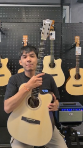 กีต้าร์โปร่ง Gusta Mini MiniPlus กีต้า กีต้าร์โปร่งไฟฟ้า เหมาะสำหรับมือใหม่ คุณภาพเสียงดี