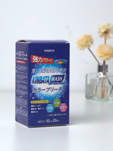 Kinbata Salt Laundry Bleaching Powder 20 Pcs/1 Box Laundry Sterilization Remove Stains Colour Bleach Effective Whitening