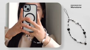 RINGKE® BEADED STRAP Crystal Gemstone Designed for Cell Phone Cases Bags Keys Cameras & ID QuikCatch Lanyard