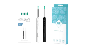 100% Original Wireless WiFi Ear Cleaner Intelligent Ear Pick with Camera Visual Ear Baby Ear Cleaner Support Phone Visual Ear Cleaner Wireless Portable Stick Otoscope Convenient Ear Cleaning Endoscope