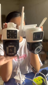 (BH 1 đổi 1) Camera YOOSEE ngoài trời 2 MẮT Q42Dmới nhất - 360 độ góc quay siêu rộng kèm thẻ 128Gb chuyên dụng