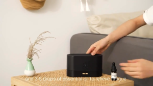 Flame Air Aroma Diffuser Humidifier 7 Colorful Flame Defusers- Auto Off 180ml Essential Oil Diffuser