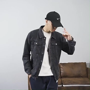 Áo khoác JEANS nam nữ mẫu basic AJ001 kiểu áo bò vải Denim dày mềm mại thấm hút chống tia UV