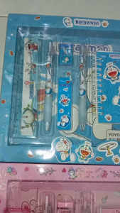 Set Alat Tulis Perlengkapan Anak Sekolah Motif Kartun Spiderman Cars Frozen