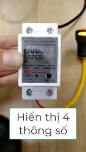 ⚡Miễn Phí Vận Chuyển⚡Đồng hồ đo công suất điện LW 220V có nút RESET độ chính xác cao màn hình hiển thị LCD
