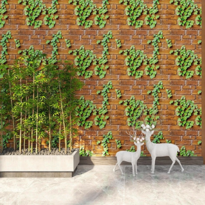 Siam Niyom สยามนิยม วอลเปเปอร์ติดผนัง ลายอิฐเถาวัลย์ วอลเปเปอร์ วอลเปเปอร์ผนัง wallpaper stick