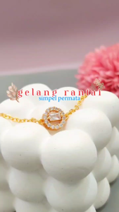 GL 115- Gelang Dewasa/Remaja Jurai Bulat Terbaru Gelang Xuping Wanita Perhiasan Emas Imitasi - Cute