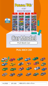 Mainan Mobil Balap Pull Back Car Isi 6 Pcs Diecast Bahan Metal PR-17920