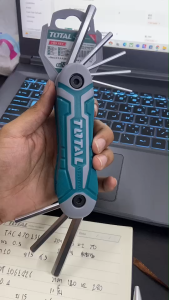 TOTAL ตลับกุญแจหกเหลี่ยมหัวลูกบ็อก8ตัวชุด ขนาด 2-8 มม.รุ่นTHT1061826THT1061846THFND061THT1061836