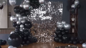 30x30cm Square Metallic Iridescent Sequin Backdrop Panel Wall Glitter Shimmer Background Party Decoration Birthday Decor