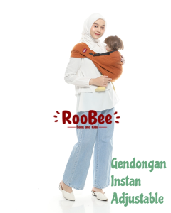 Gendongan Bayi Samping adjustable Bisa Disesuaikan Tanpa Pilih Size Bahan Diamond Premium - RooBee