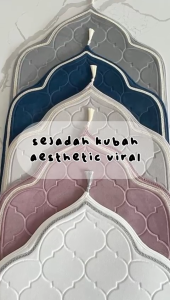 Sejadah Gebu Kubah | Sejadah Hantaran Muslim Karpet - Tebal dan Lembut - Selesa dan Tahan Lama Attire Sejadah Murah