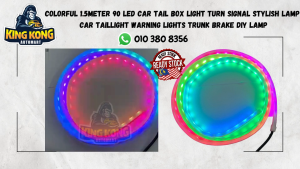 Colorful 1.5meter 90 LED Car Tail Box Light Turn Signal Stylish Lamp Car Taillight Warning Lights Trunk Brake DIY Lamp