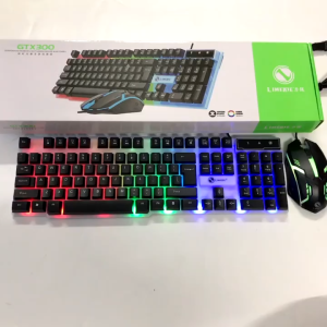 Combo bàn phím chuột giả cơ chơi game cổng USB Zornwee Shipado siêu nhạy led siêu đẹp Ecoba