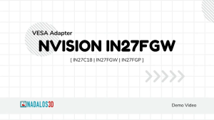 [Nadalos 3D] VESA Mount Adapter - Nvision IN27FGW/IN27FGP