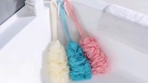 แปรงขัดตัว ใยถูหลัง แปรงใยอาบน้ำ ขัดผิว ที่จับยาว ใยถูหลังด้ามยาว แปรงอาบน้ำขัดตัว