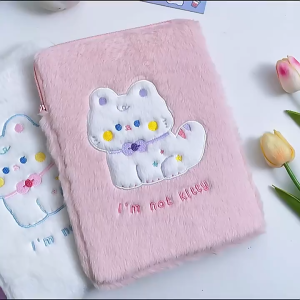 Sleeve Xiaomi Poco Pad 12.1 - 6S Pro 12.4 Inch 2024 Pouch Tas Kids Bag Anak Cover Cute Kucing Kitty Case Tablet Laptop Sekolah Kerja Kuliah 11 Inch