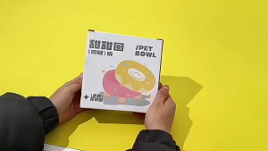 ชามอาหารสัตว์เลี้ยง ชามอาหารแมว 2ชั้นถอดได้ ชามอาหารหมา ชามสัตว์เลี้ยง ทรงยกสูง ต่อต้านโรลโอเวอร์ ชามโดนัท