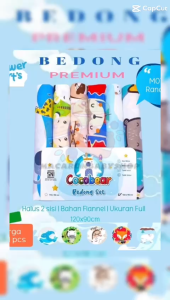 Bedong bayi premium bedong baby flanel flower cart cocobear series murah bedong murah