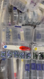 Hộp 50 viên chì vạch làm trục câu cá kèm kéo tiện lợi chì vạch từ 1.5g đến 3.5g