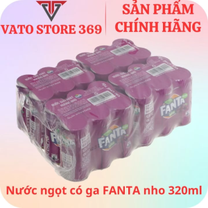 Nước ngọt có ga FANTA nho lon 320ml
