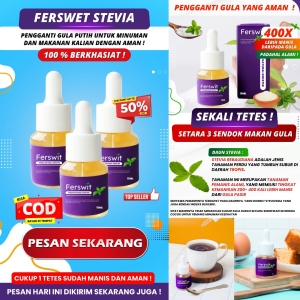 Ferswit Stevia Tetes Pemanis Alami Pengganti Gula 100% Original