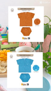 Setelan celana pop bayi laki laki perempuan baju tidur piyama bayi stelan newborn baby leon sni