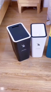【BELI LOKAL】Dejavu Tong Sampah Plastik Serbaguna dengan Klik Otomatis Tertutup Minimalis / Tempat Sampah Plastik Dapur Kamar Mandi Ruang Tamu Tempat Sampah Persegi Automatic Click HSB602