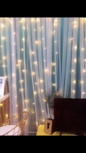 Rèm Voan Nhúng Trang Trí Sinh Nhật Sự Kiện Rèm Màu Tím 2 Lớp Làm Phông Nền Chụp Ảnh Sang Trọng DG-605