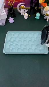 Cetakan Es Batu Bulat lubang KECIL Ice Cube Tray Mold 33 Grid Sekat Bentuk Bola Cristal