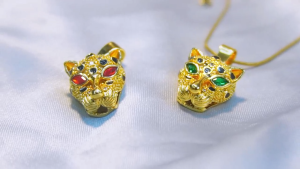[TSK Stainless]phantther stainless Gold Necklaces