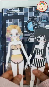 🕷Wednesday Paper Doll Quiet Book ตุ๊กตา ตุ๊กตากระดาษ บ้านตุ๊กตากระดาษ แต่งตัวตุ๊กตา เสื้อผ้าตุ๊กตากระดาษ บทบาทสมมุติ ของเล่นแฮนด์เมด DIY สติกเกอร์ ของเล่นเสริมพัฒนาการเสริมจินตนาการเด็ก ๆ สําหรับเด็ก 3-10ปี ของขวัญลูกสาว กิจกรรมเด็กผู้หญิง - Lazada