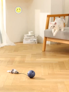 AP AIMAYAPET Automatic Rolling Cat Toy Intelligent Interactive Kitten Ball Self-Hi Relieving Stuffy Cat Teaser