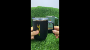 Cốc Inox 304 sang trọng sạch sẽ có khe cắm ống hút nắp đậy tránh đổ nước. Cốc uống nước tiện dụng kích thước: 12x9cm