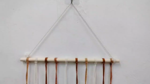 [VS] WALL HANGING DECOR MACRAME FEATHER BOHO COTTON WOVEN WIND CHIME HOME DECORATION (QQ-LS7058)