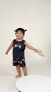 Ninunapz - Bộ áo sát nách quần đùi cao cấp cho bé từ 9M-24M - Vải sợi tre pha cotton mát lạnh siêu mềm mại êm ái.