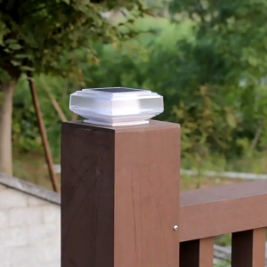 【Free Shipping】Led Solar Post Light Outdoor Waterproof Warm Pillar Lamp for Home Garden Fence Deck Gate Street Patio Landscape Decoration 太阳能户外柱头灯