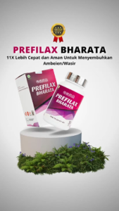 PREFILAX BHARATA HERBAL || Obat Wasir Ambien & Sembelit
