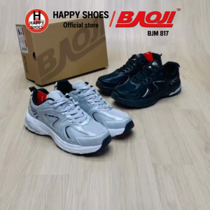 [🥇ของแท้100%🚚ส่งเร็ว🆓ฟรี...ถุงเท้า 1 คู่] BAOJI รองเท้าวิ่งชาย running รองเท้ากีฬาชาย รองเท้าผ้าใบชายรุ่น BJM817 หล่อเท่ นุ่มเบา สบายเท้า