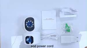 Hamrol 4MP Dual Lens WiFi Camera Dual Screen Baby Monitor เพิ่มเติมเพื่อการตรวจสอบและตั้งคลิก