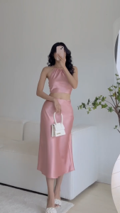 Chân Váy Dài Qua Gối FILILO Vải Lụa Xòe chữ A Vixi Skirt Form chuẩn có Bigsize Thiết kế Cao cấp