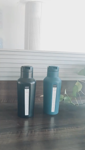 Tumbler Termos Canteen Stainless Steel 4 Sisi Datar dengan Sedotan 500ml/750ml