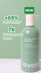 [Upgraded Shampoo] lavojoy Hold Me Tight PRO Shampoo 280ml | Advanced Hair Loss Prevention | Ginseng + Ginger  Extract | Boost Hair Growth | Reduce Hair Fall | Mengurangkan keguguran rambut