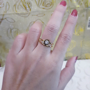 Cincin Permata Titanium Gold Terbaru Xds98