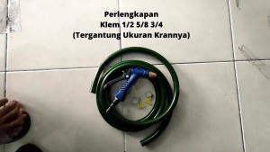 AMINI Selang Air Cuci Motor 30 Meter 1/2 5/8 3/4 Inch Sepaket Selang Benang Hijau Anti Lumut Dengan Semprotan Nozzle Spray Selang Air Cuci Mobil Selang Air Taman