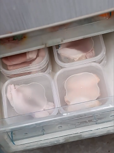 MD-C1142 Kotak Penyimpanan Makanan Kulkas 350ML Wadah Ikan Daging Bahan Makanan Bpa Free Transparan