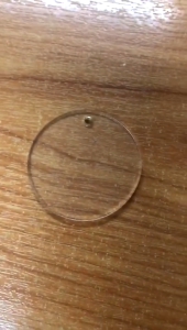 3mm Acrylic Clear Transparent & Plywood Plain Circle Round Shape DIY Keychain