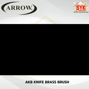 SYK Arrow AKB Brass Knife Wire Brush Anti Rust Metal Grip Sanding Brush Berus Tembaga Besi Pemegang Plastik